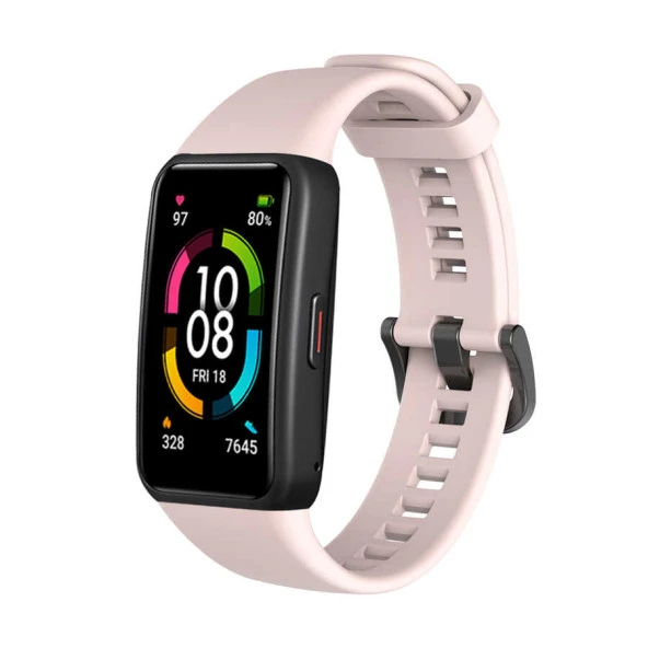 Huawei Band 6  KRD-47 Silikon Kordon - Resim 6
