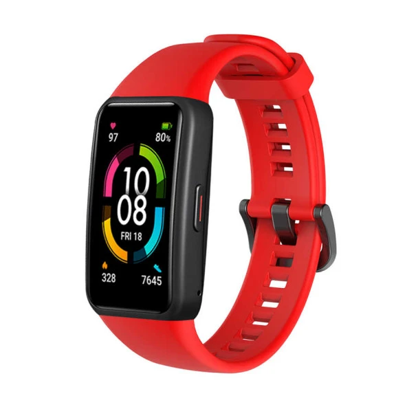 Huawei Band 6  KRD-47 Silikon Kordon - Resim 7