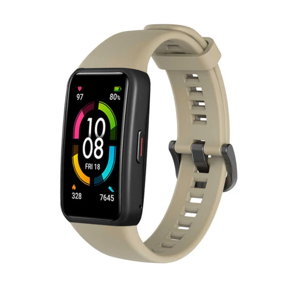 Huawei Band 6  KRD-47 Silikon Kordon - Resim 8