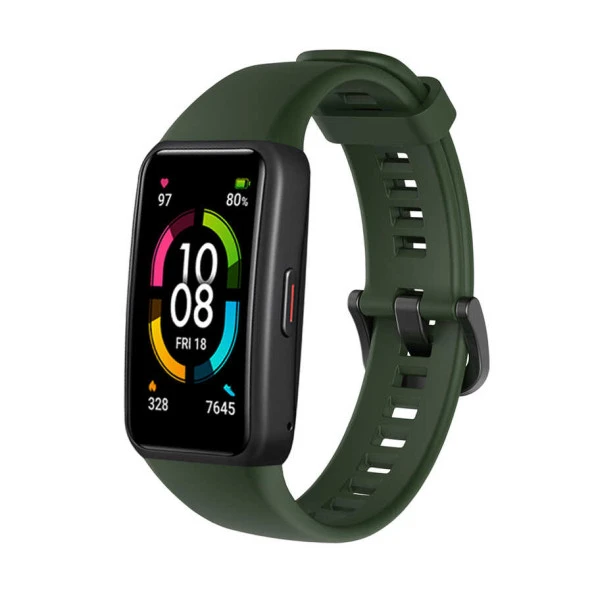 Huawei Band 6  KRD-47 Silikon Kordon - Resim 9