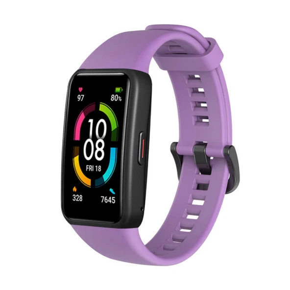 Huawei Band 6  KRD-47 Silikon Kordon - Resim 12