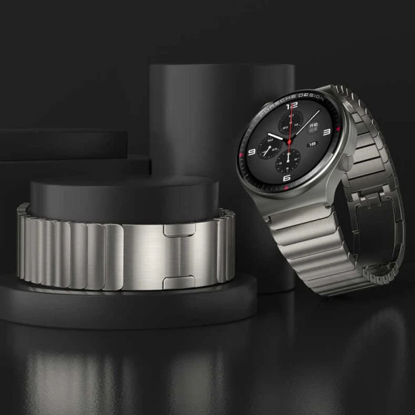 Huawei Honor Magic 2 46mm KRD-35 22mm Metal Kordon - Resim 6