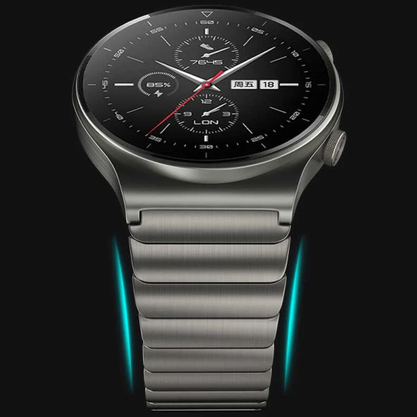 Huawei Honor Magic 2 46mm KRD-35 22mm Metal Kordon - Resim 10