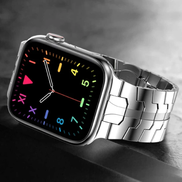 Apple Watch 44mm KRD-63 Metal Kordon - Resim 12