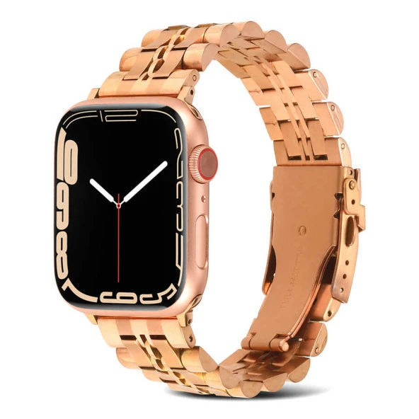 Apple Watch 7 41mm KRD-54 Metal Kordon - Resim 5