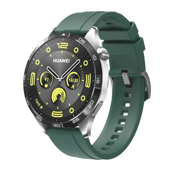 Huawei GT4 41mm  KRD-95 22mm Silikon Kordon - Resim 2