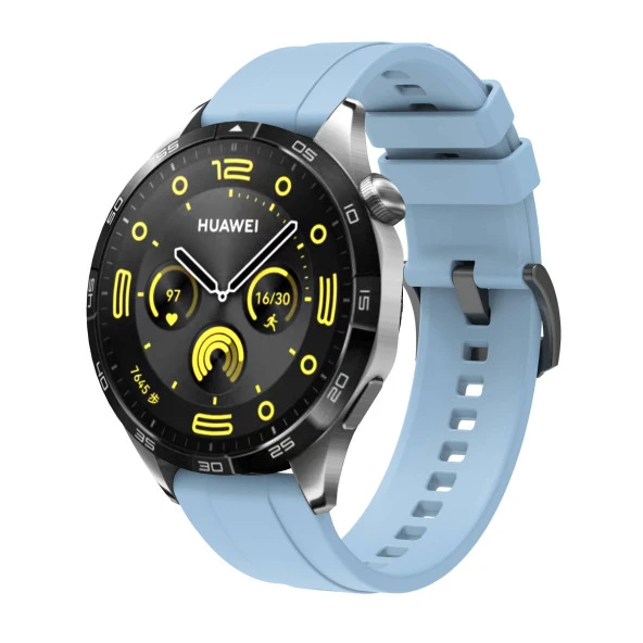 Huawei GT4 41mm  KRD-95 22mm Silikon Kordon - Resim 10