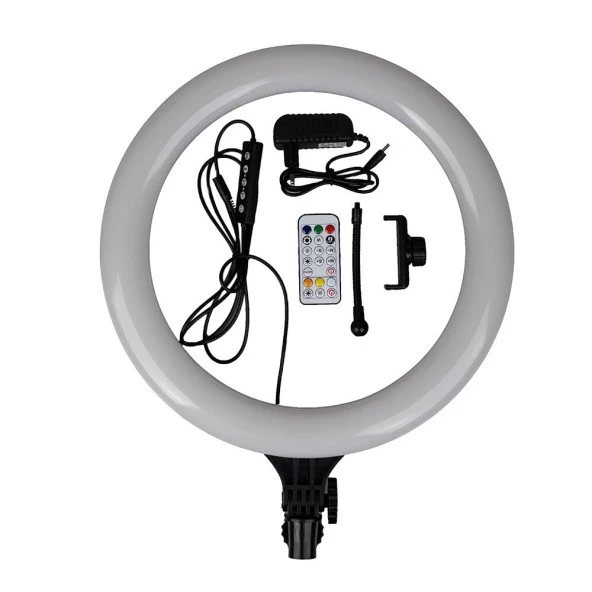 MJ38 RGB 25W Ring Light Canlı Yayın 38cm USB'li ve Telefon Stand ürün görseli 1
