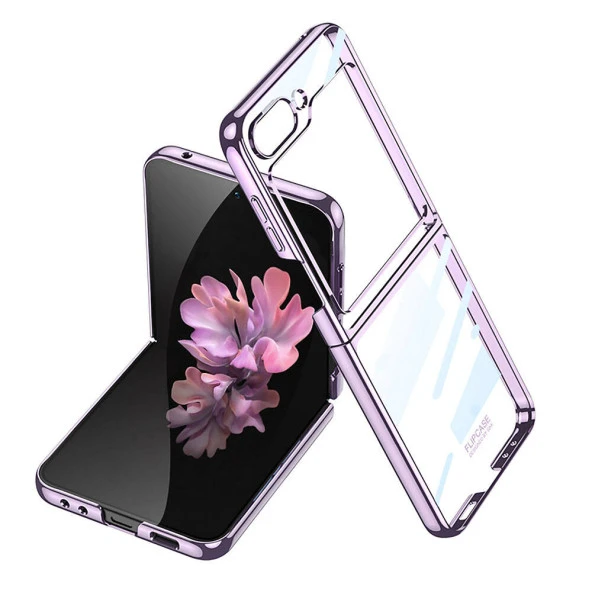 Galaxy Z Flip 6 Kılıf  Full Camlı Kıpta Kapak ürün görseli 1