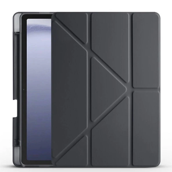 Galaxy Tab A9 Plus Kılıf  Tri Folding Kalem Bölmeli Standlı Kılıf ürün görseli 1
