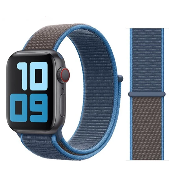 Apple Watch 42mm KRD-03 Hasır Kordon - Resim 9