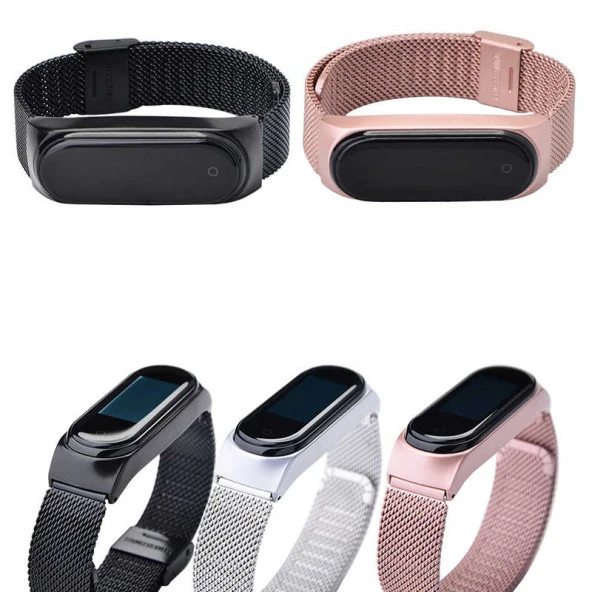 Xiaomi Mi Band 3 KRD-06 Metal Kordon - Resim 6