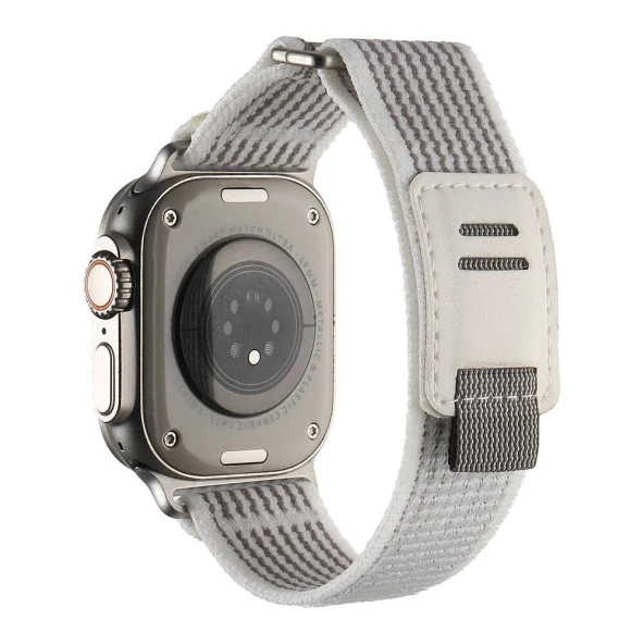 Apple Watch 1 2 3 4 5 6 7 8 9 Se Ultra 49/45/44/42 mmHasır Kordon  KRD-106 Strap Kayış ürün görseli 1