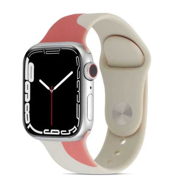 Apple Watch 7 41mm KRD-62 Silikon Kordon - Resim 3
