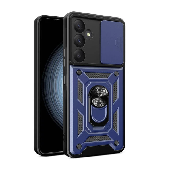Galaxy A55 Kılıf Magnetik Standlı Kamera Korumalı  Sürgülü Vega Kapak ürün görseli 1