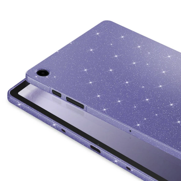 Galaxy Tab S9 FE Simli Parlak Görünümlü  Tablet Koton Kılıf - Resim 10