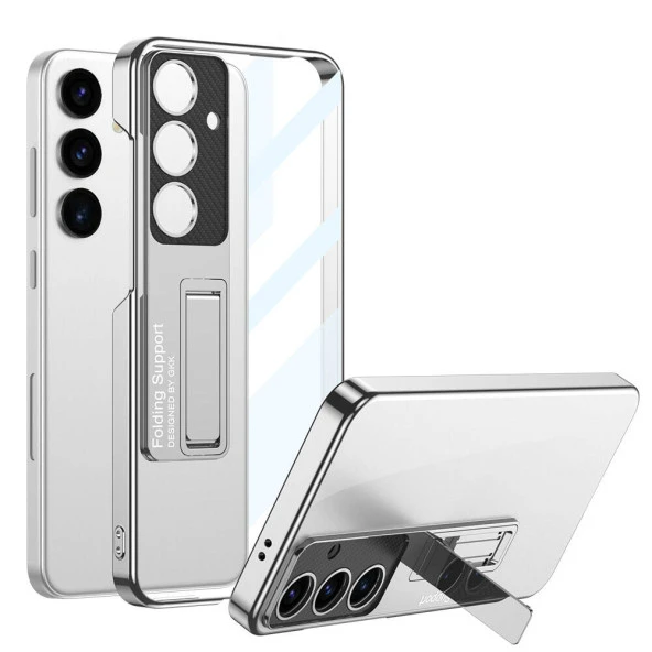 Galaxy S24 Kılıf Kamera Korumalı Şeffaf Tasarımlı  Lego Standlı Kapak ürün görseli 1