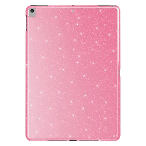 Apple iPad 10.2 2021 (9.Nesil) Simli Parlak Görünümlü  Tablet Koton Kılıf - Resim 3