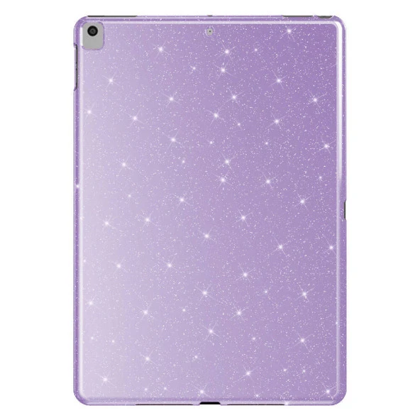Apple iPad 10.2 2021 (9.Nesil) Simli Parlak Görünümlü  Tablet Koton Kılıf - Resim 5