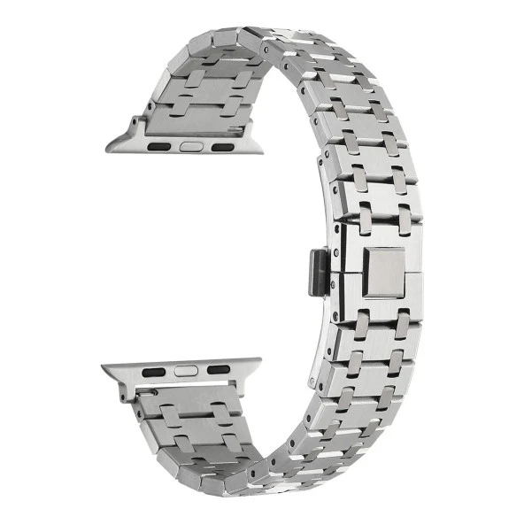 Apple Watch 7 41mm  KRD-83 Metal Kordon - Resim 6