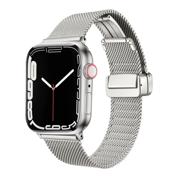 Apple Watch 7 41mm  KRD-85 Metal Kordon - Resim 3