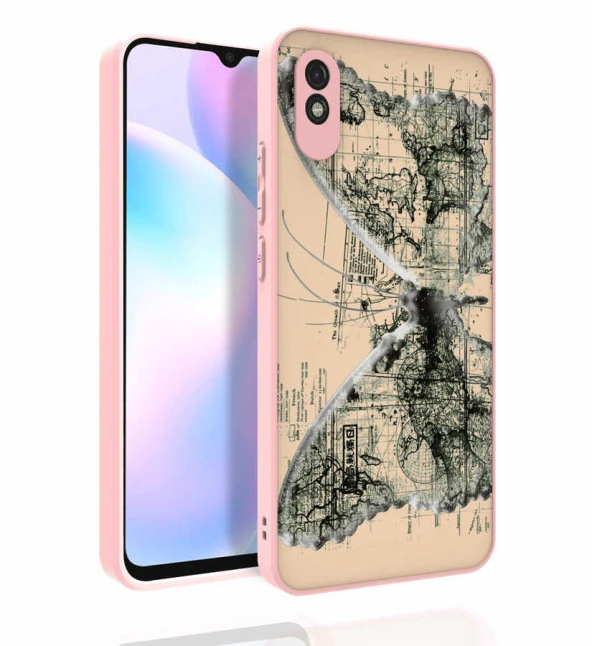 Xiaomi Redmi 9A Kılıf Desenli Kamera Korumalı Parlak  Nora Kapak ürün görseli 1