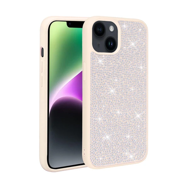Apple iPhone 14 Plus Kılıf Parlak Taşlı Tasarım  Ston Kapak ürün görseli 1