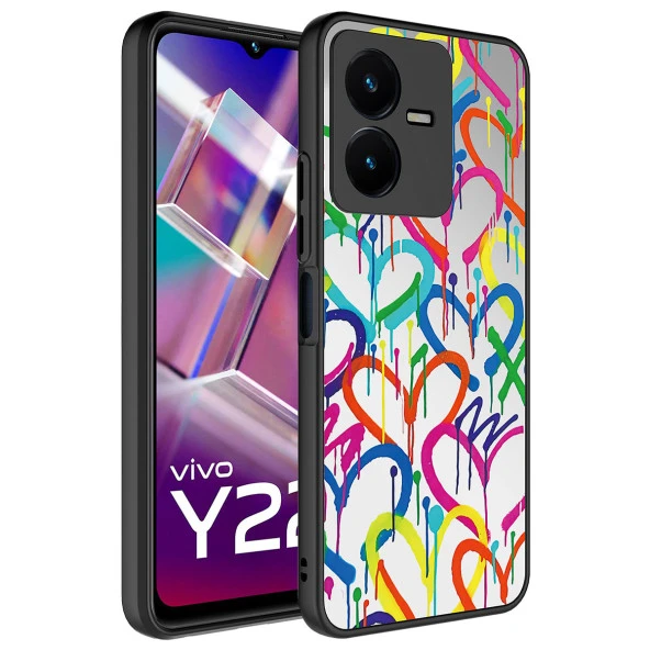 Vivo Y35 Kılıf Aynalı Desenli Kamera Korumalı Parlak  Mirror Kapak ürün görseli 1