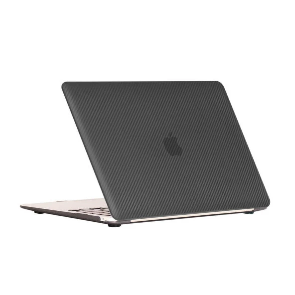 Apple Macbook 13.3' Air 2020 A2337  MSoft Carbon Fiber Tasarımlı Kapak ürün görseli 1