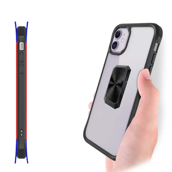 Apple iPhone 11 Kılıf  V-Bax Kapak - Resim 8