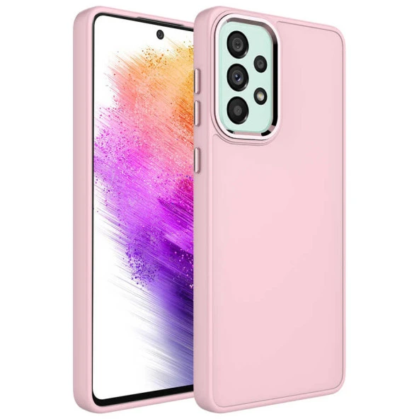 Galaxy A53 5G Kılıf Metal Çerçeve ve Buton Tasarımlı Silikon  Luna Kapak ürün görseli 1