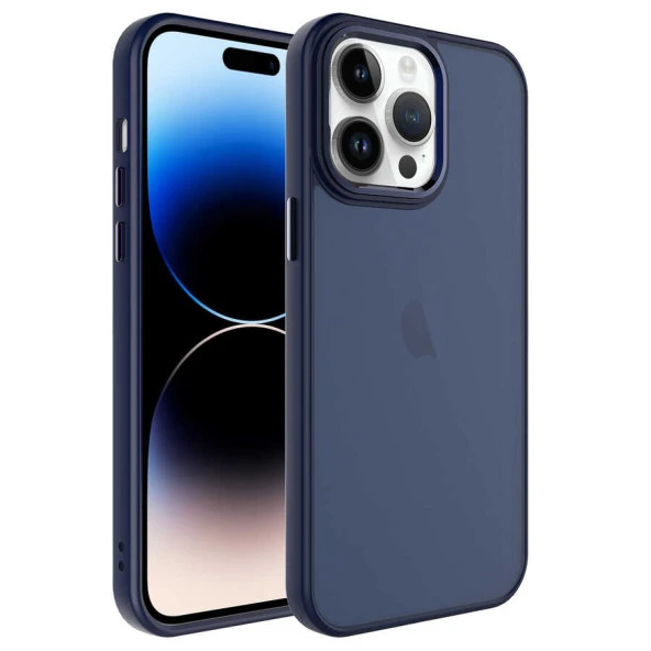 Apple iPhone 14 Pro Max Kılıf Buzlu Sert PC  May Kapak - Resim 2