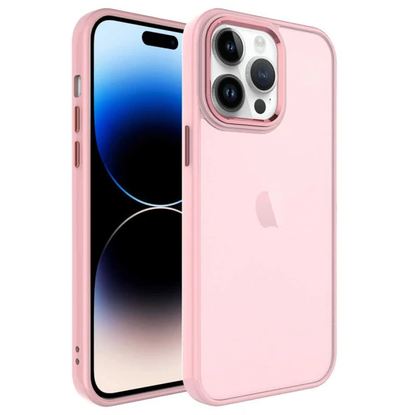 Apple iPhone 14 Pro Max Kılıf Buzlu Sert PC  May Kapak - Resim 5