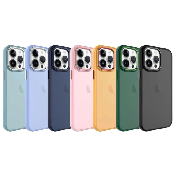 Apple iPhone 14 Pro Max Kılıf Buzlu Sert PC  May Kapak - Resim 8