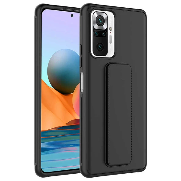 Xiaomi Redmi Note 10 Pro Kılıf  Qstand Kapak - Resim 3