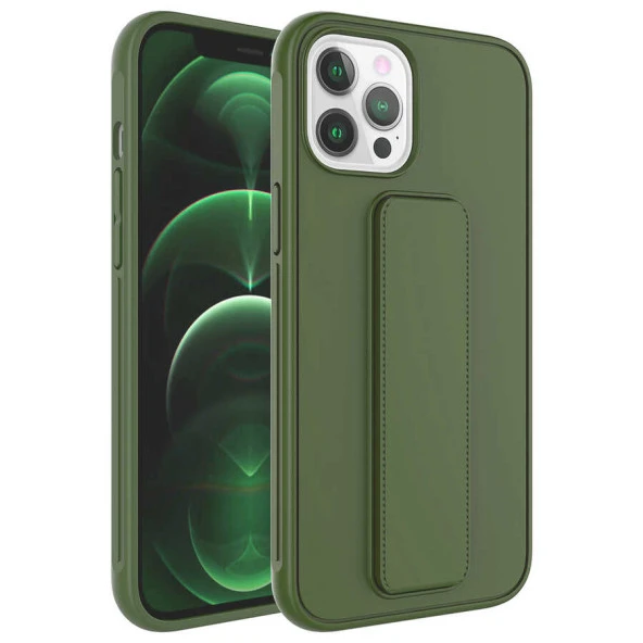 Apple iPhone 12 Pro Kılıf  Qstand Kapak - Resim 2