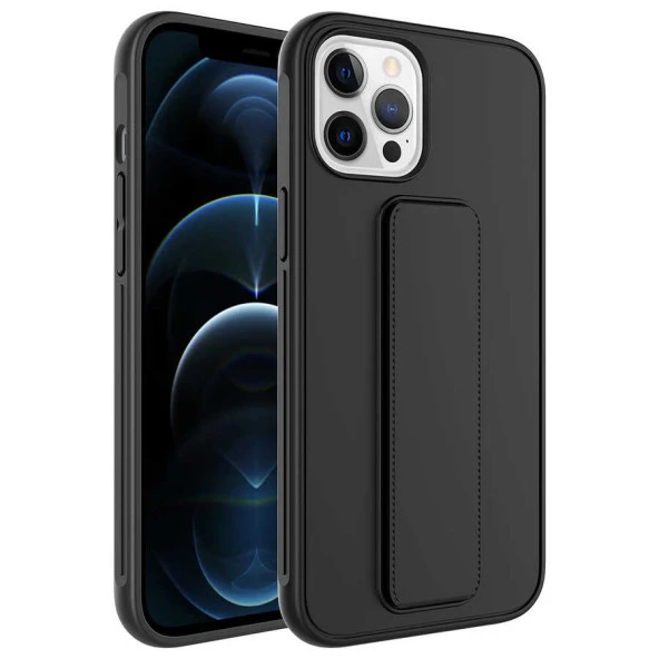Apple iPhone 12 Pro Kılıf  Qstand Kapak - Resim 3