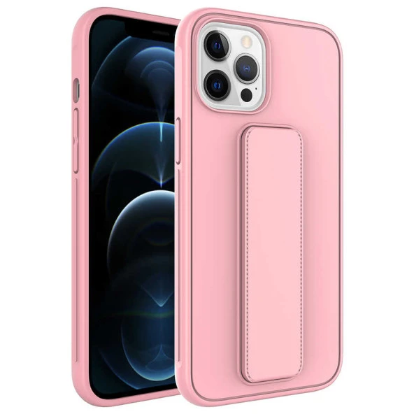 Apple iPhone 12 Pro Kılıf  Qstand Kapak - Resim 6