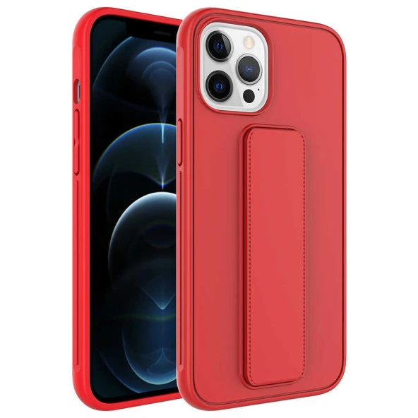 Apple iPhone 12 Pro Kılıf  Qstand Kapak - Resim 9