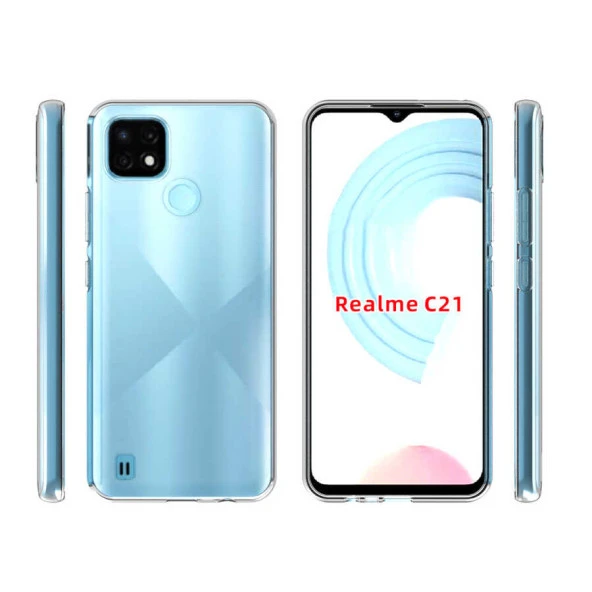 Realme C21 Kılıf  Süper Silikon Kapak - Resim 3