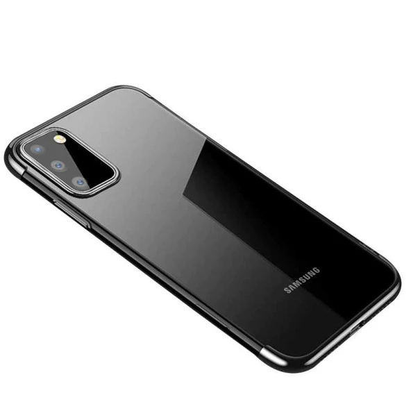 Galaxy A91 (S10 Lite) Kılıf  Dört Köşeli Lazer Silikon Kapak ürün görseli 1