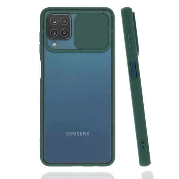 Galaxy A12 Kılıf  Lensi Kapak - Resim 2