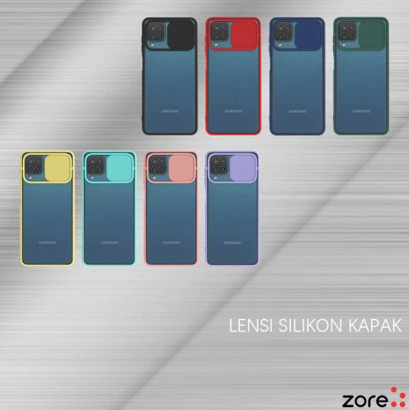 Galaxy A12 Kılıf  Lensi Kapak - Resim 10