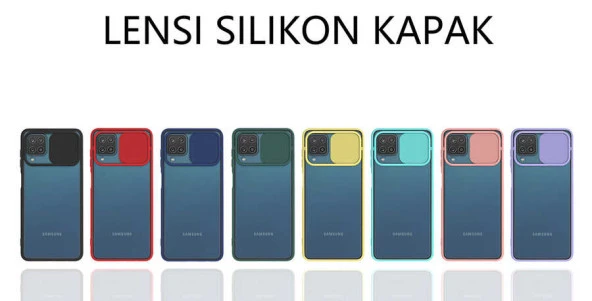 Galaxy A12 Kılıf  Lensi Kapak - Resim 11