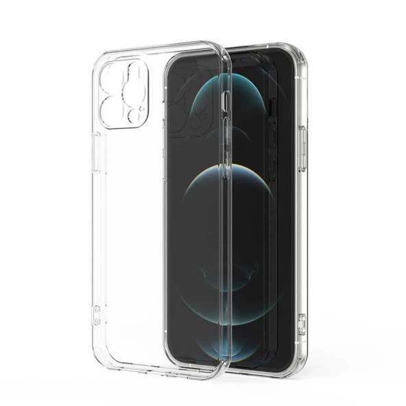 Apple iPhone 12 Pro Max Kılıf  Kamera Korumalı Süper Silikon Kapak ürün görseli 1