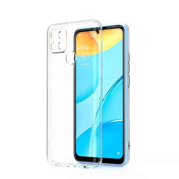 Oppo A15 Kılıf  Kamera Korumalı Süper Silikon Kapak ürün görseli 1
