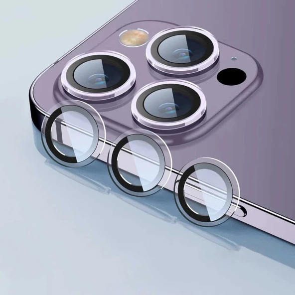 Apple iPhone 14 Pro Max CL-07 Kamera Lens Koruyucu - Resim 3