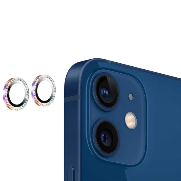 Apple iPhone 12 Mini CL-06 Kamera Lens Koruyucu - Resim 2