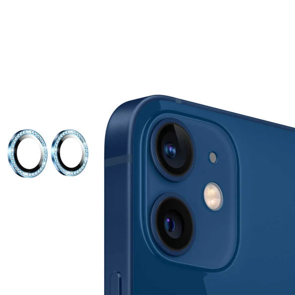 Apple iPhone 12 Mini CL-06 Kamera Lens Koruyucu - Resim 10