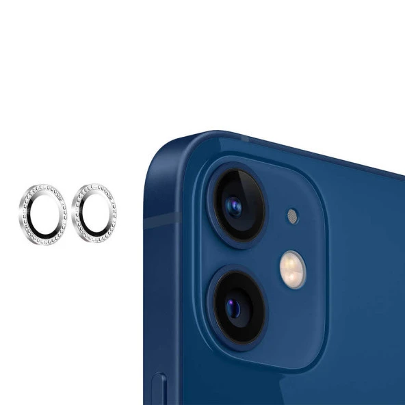 Apple iPhone 12 Mini CL-06 Kamera Lens Koruyucu - Resim 11